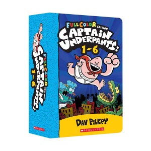 Captain Underpants Color Edition Boxed Set 1-6 (Paperback)