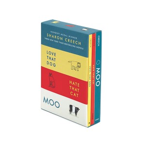 Sharon Creech 3-Book Box Set : Love That Dog, Hate That Cat, Moo