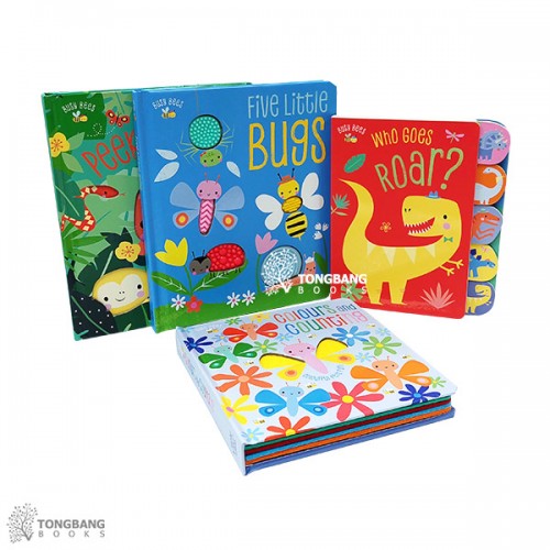 Busy Bees 시리즈 픽처북 4종 세트 (Board Book) (CD없음)