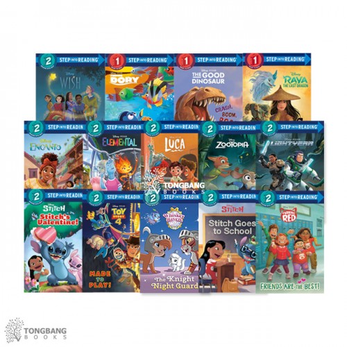Step into Reading 1,2 ܰ : Disney & Dreamworks  14 Ʈ