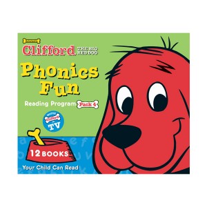 Clifford Phonics Fun Pack #4 : 12 Books Box Set (Paperback)(StoryPlus QR)