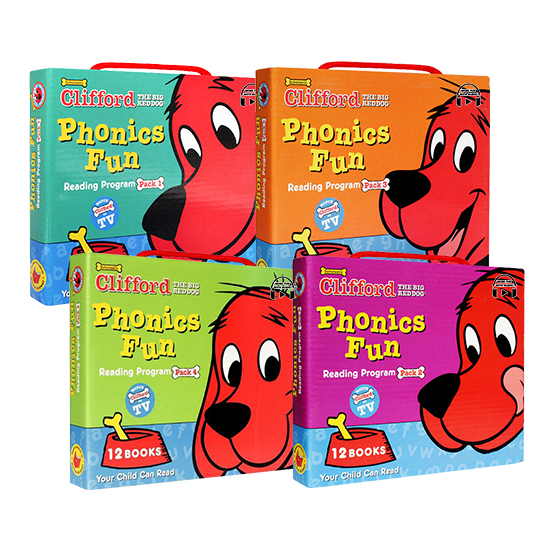 Ŭ������ �Ĵн� Clifford Phonics Fun Pack With StoryPlus 4�� ��Ʈ