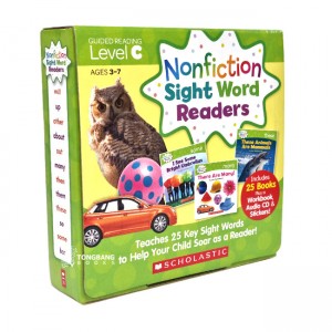 Nonfiction Sight Word Readers Level C (25 Books + Work Book)(Audio CD)