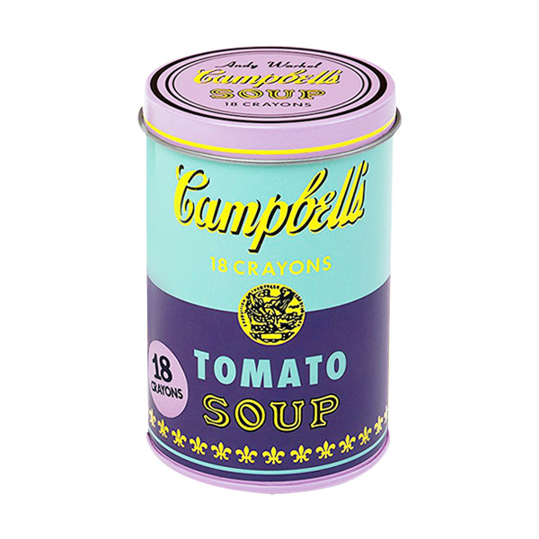 Andy Warhol Soup Can Crayons Purple (Stationery)
