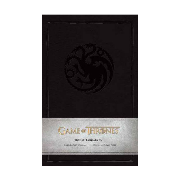 Game of Thrones : House Targaryen Ruled Pocket Journal (Note)