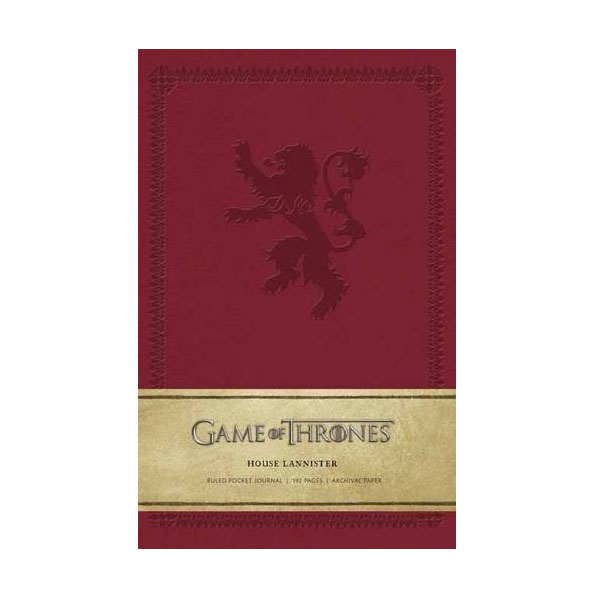 Game of Thrones: House Lannister Ruled Pocket Journal (Note)