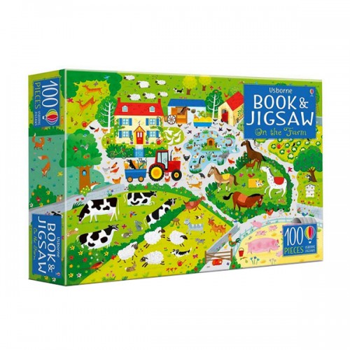 Usborne Book and Jigsaw : 100 Piece On the Farm (Puzzle, )