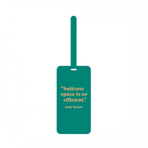 Andy Warhol Quotation Luggage Tag