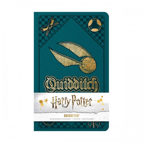Harry Potter : Quidditch Hardcover Ruled Journal