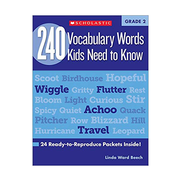 240 Vocabulary Words Kids Need to Know Grade 2