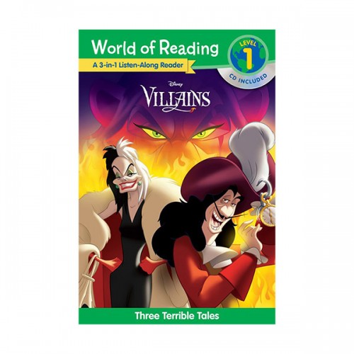 World of Reading 1 : 3-in-1 Listen-Along Reader : Villains