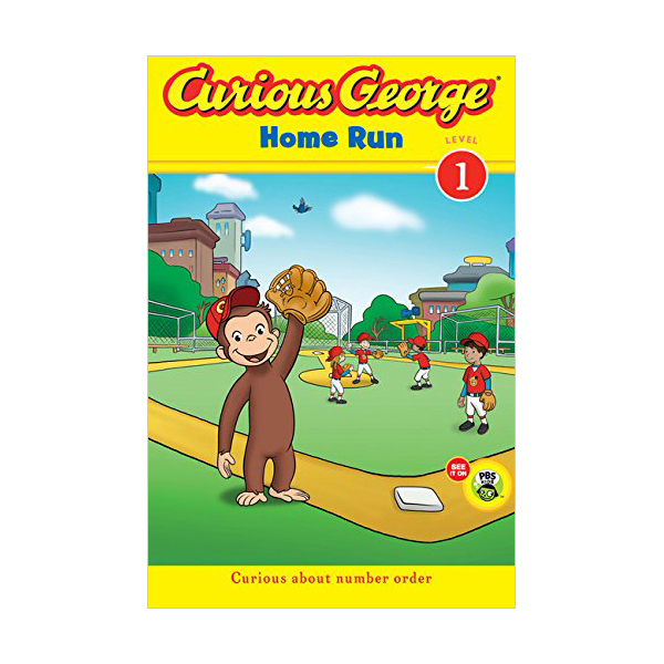 Green Light Readers Level 1 : Curious George Home Run (Paperback)