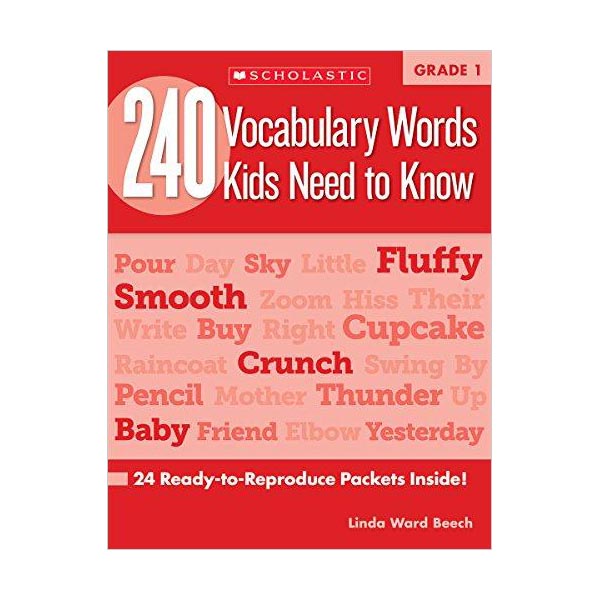 240 Vocabulary Words Kids Need to Know Grade 1