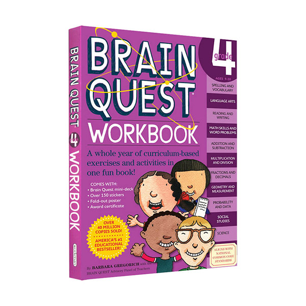 Brain Quest Workbook : Grade 4, Ages 9-10 (Paperback)