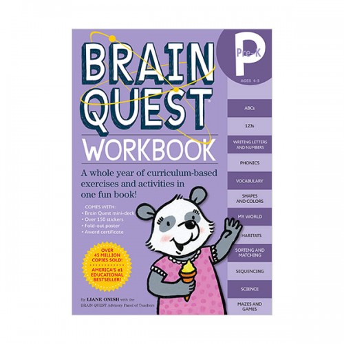 Brain Quest Workbook : Pre-K, Ages 4-5 (Paperback)