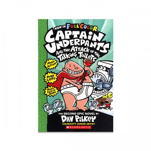 (÷) #02 : Captain Underpants and the Attack of the Talking Toilets (Paperback)