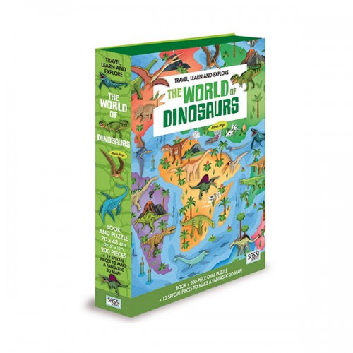 The World of Dinosaurs Book and Puzzle