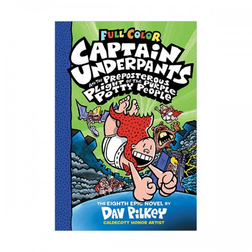 (÷) #08 : Captain Underpants and the Preposterous Plight of the Purple Potty People (Paperback)