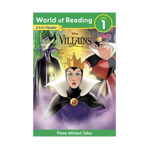 World of Reading 1 : Disney Villains 3-Story Bind-Up