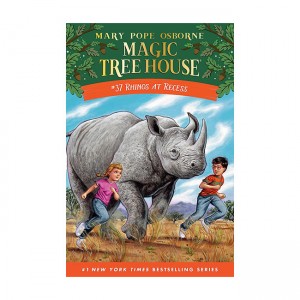 [★가을 여행]Magic Tree House #37 : Rhinos at Recess (Hardcover)