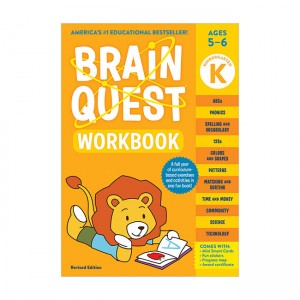 Brain Quest Workbook : Kindergarten Revised Edition, Ages 5-6 (Paperback)