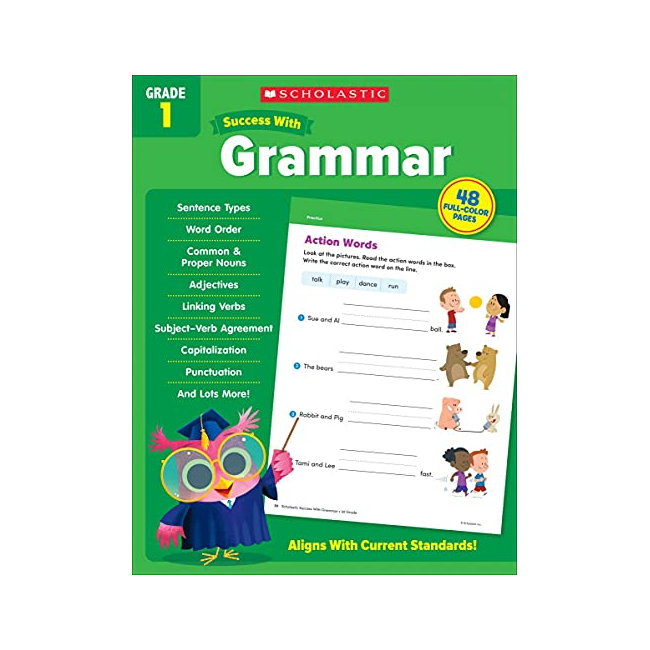 Scholastic Success With Grammar Grade 1 Workbook (Paperback, ̱)