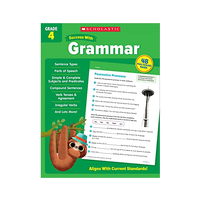 Scholastic Success With Grammar Grade 4 Workbook (Paperback, ̱)
