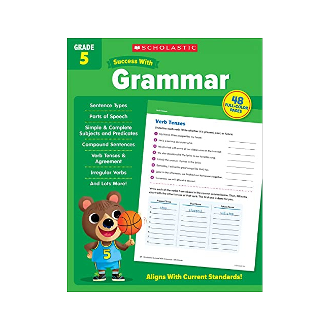 Scholastic Success With Grammar Grade 5 Workbook (Paperback, ̱)