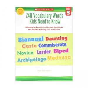 240 Vocabulary Words Kids Need to Know: Grade 5 : 24 Ready-To-Reproduce Packets Inside! (Paperback, ̱)