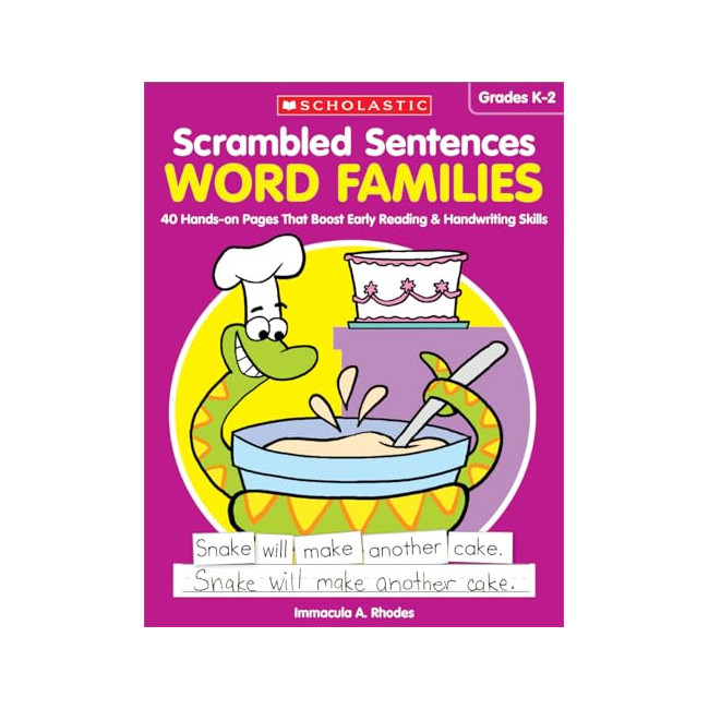 Scrambled Sentences: Word Families : 40 Hands-On Pages That Boost Early Reading & Handwriting Skills - Scrambled Sentences (Paperback, ̱)