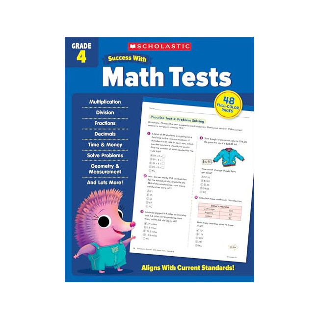 Scholastic Success With Math Tests Grade 4 Workbook