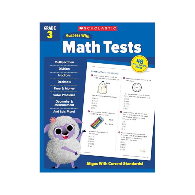 Scholastic Success With Math Tests Grade 3 Workbook