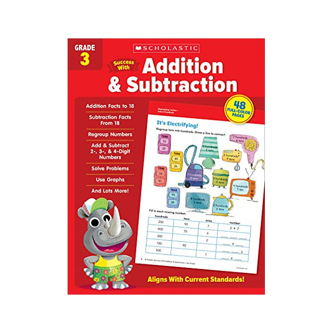 Scholastic Success With Addition & Subtraction Grade 3 Workbook