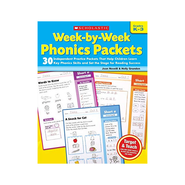 Week-By-Week Phonics Packets : Grades K-3