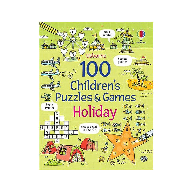 100 Children's Puzzles and Games: Holiday