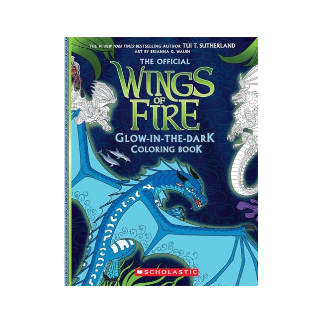 Wings of Fire Glow-in-the-Dark Coloring Book