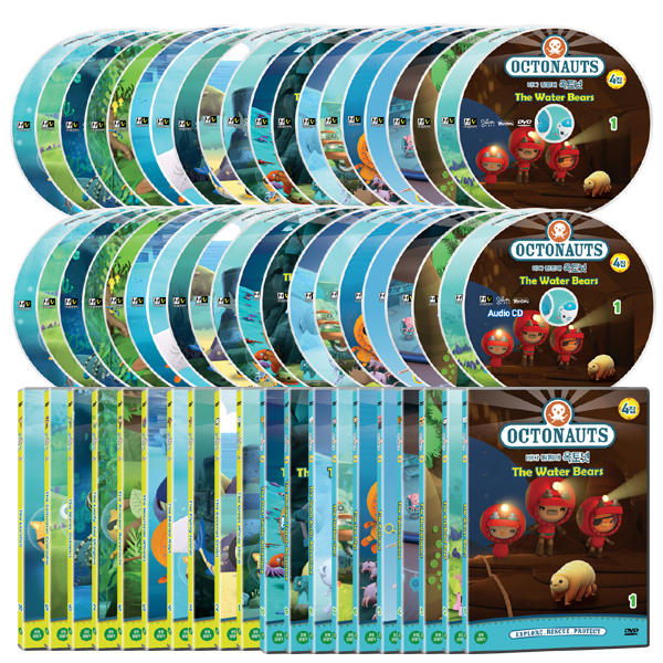 [DVD] 바다탐험대 옥토넛 OCTONAUTS 3+4집 40종세트 (에피소드와 관련된 생물 포스터 2종 증정)[★포스터 증정]