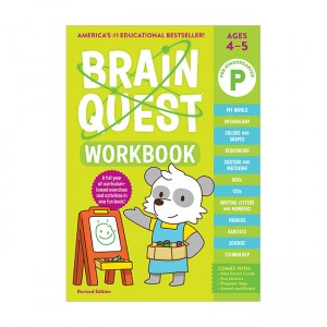 [�ĺ�:B��] Brain Quest Workbook : Pre-K Revised Edition, Ages 4-5 