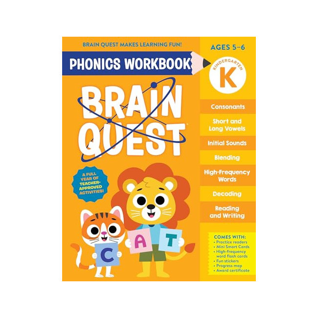 [�ĺ�:B��]Brain Quest Phonics Workbook: Kindergarten