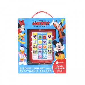 [�ĺ�:A��(�ڽ��ļ�)]Disney Mickey Mouse Electronic Me Reader and 8-Book Library 