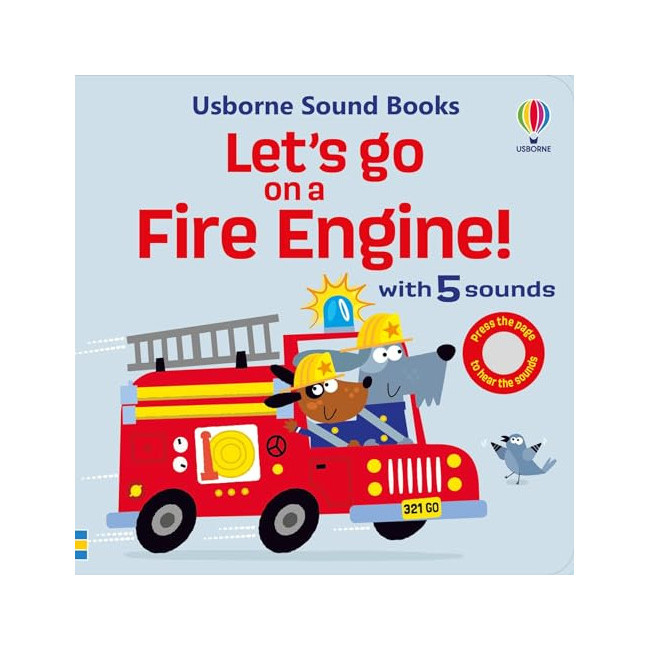 [�ĺ�:B��] Let's Go on a Fire Engine - Usborne Sound Books
