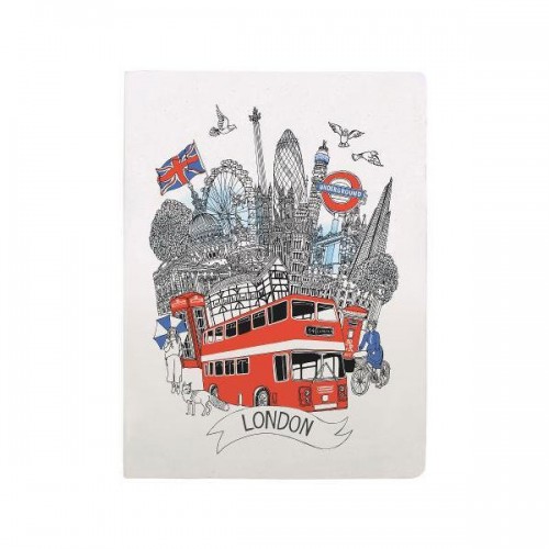 [Ư] London Handmade Silkscreened Journal (Diary)