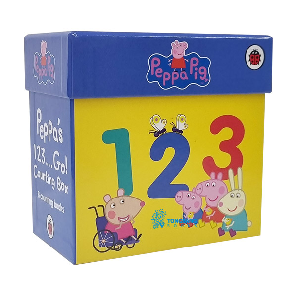 Peppa Pig 1 2 3 Go 8 Book Hinged Box Set 
