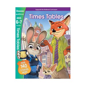 Disney Learning : Zootropolis : Times Tables,  Ages 6-7