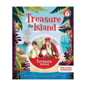 [Ư] Treasure Island (Book and CD)(Hardcover, UK)
