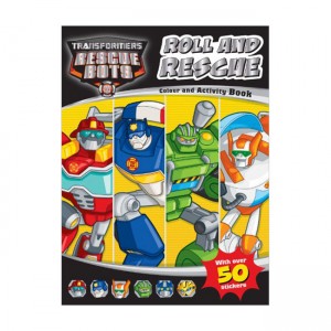 [Ư] Transformers Rescue Bots Colour and Activity Roll and Rescue!(Paperback, UK)