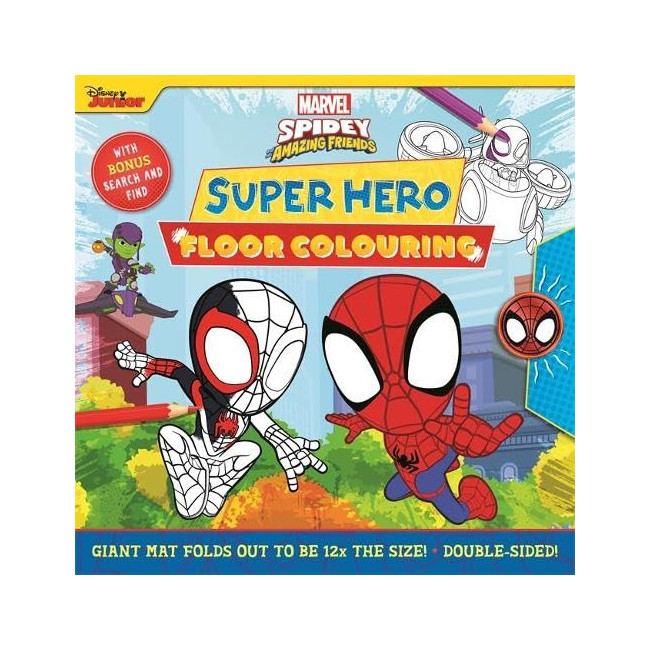 Marvel Spidey and His Amazing Friends: Super Hero Floor Colouring