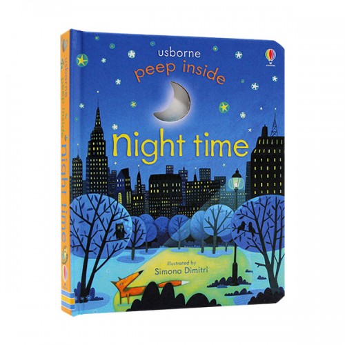 Usborne Peep Inside : Night Time (Board book, )