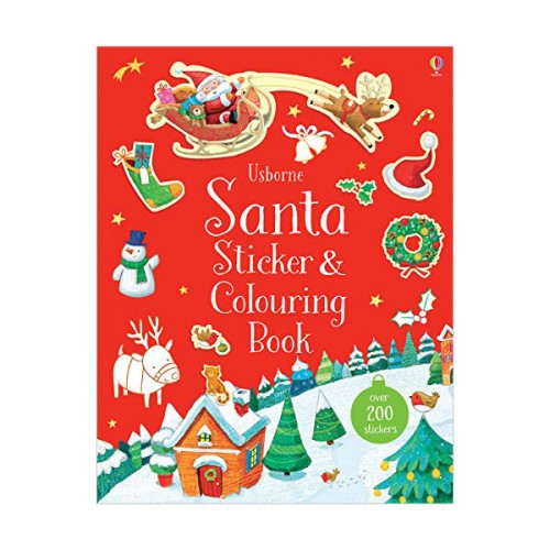 Santa Sticker and Colouring Book