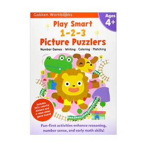 Play Smart 1-2-3 Picture Puzzlers Age 4+ with Stickers